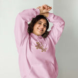 God, Gold and Glitter Unisex light pink Hoodie