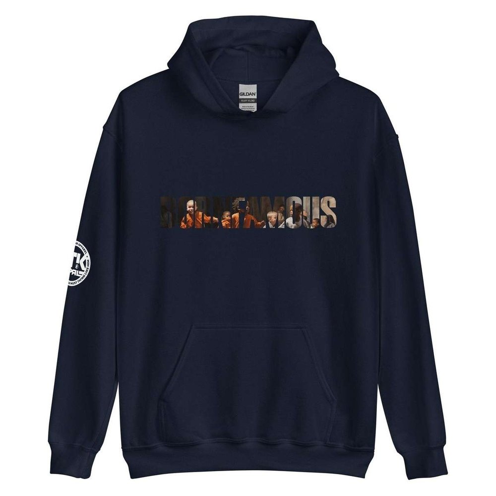 Born Famous Logo Adult Unisex Navy Hoodie