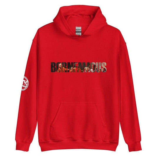 Born Famous Logo Adult Unisex Red Hoodie
