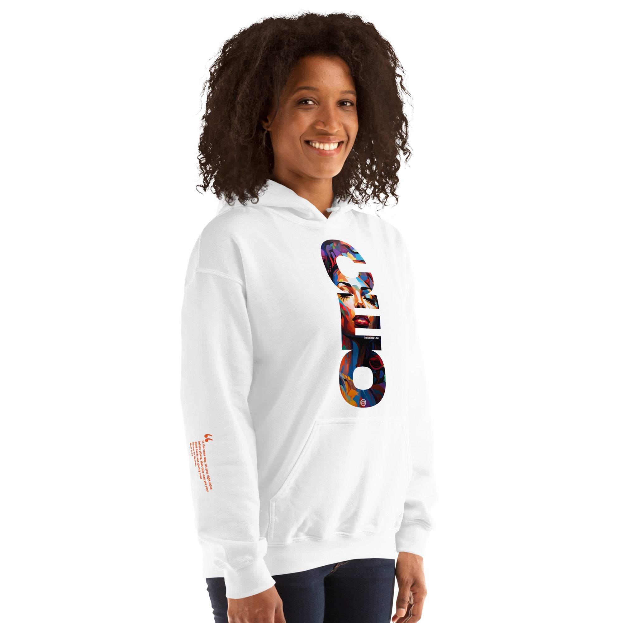 CEO "Eve" Unisex White Hoodie V1