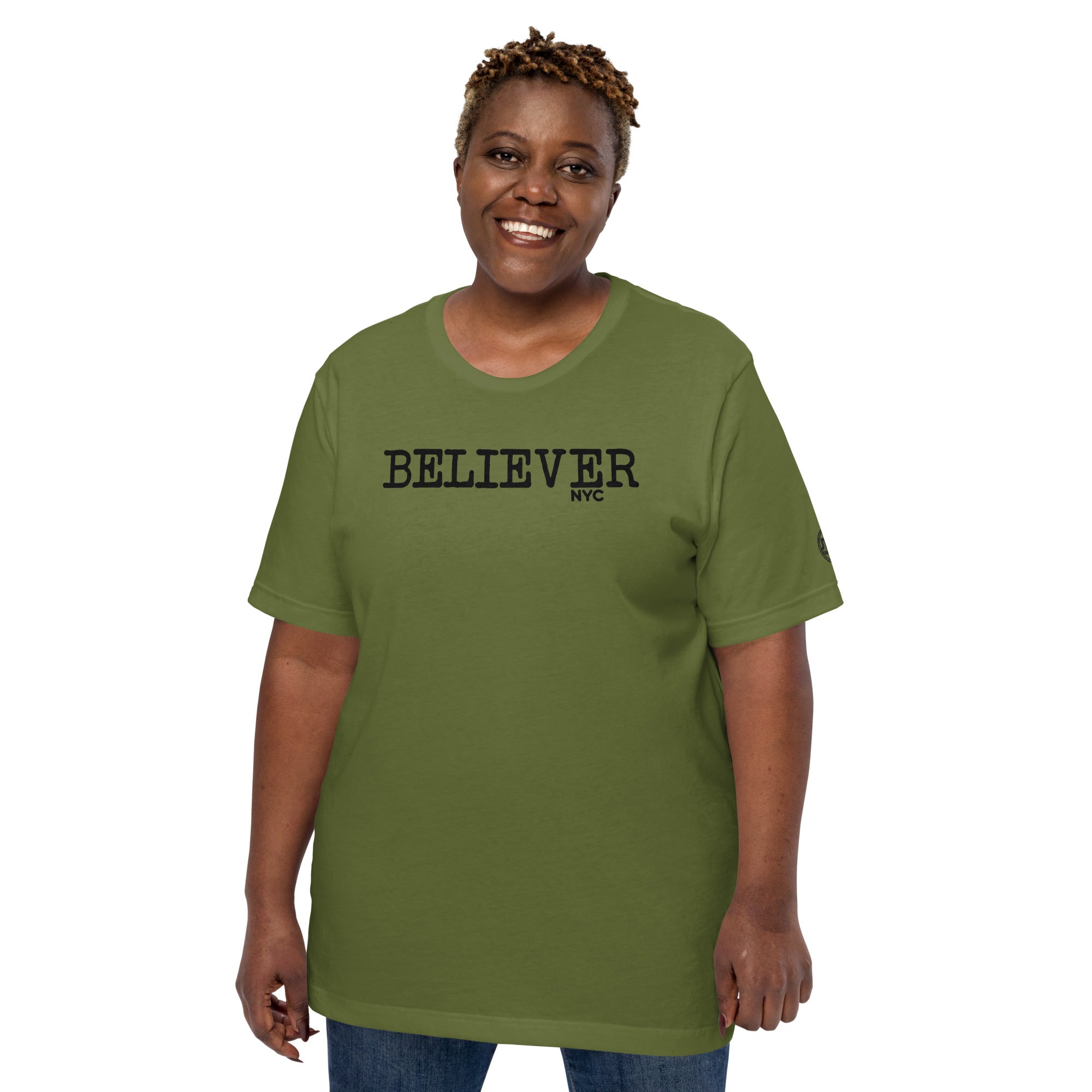 Believer NYC Unisex Olive T-shirt