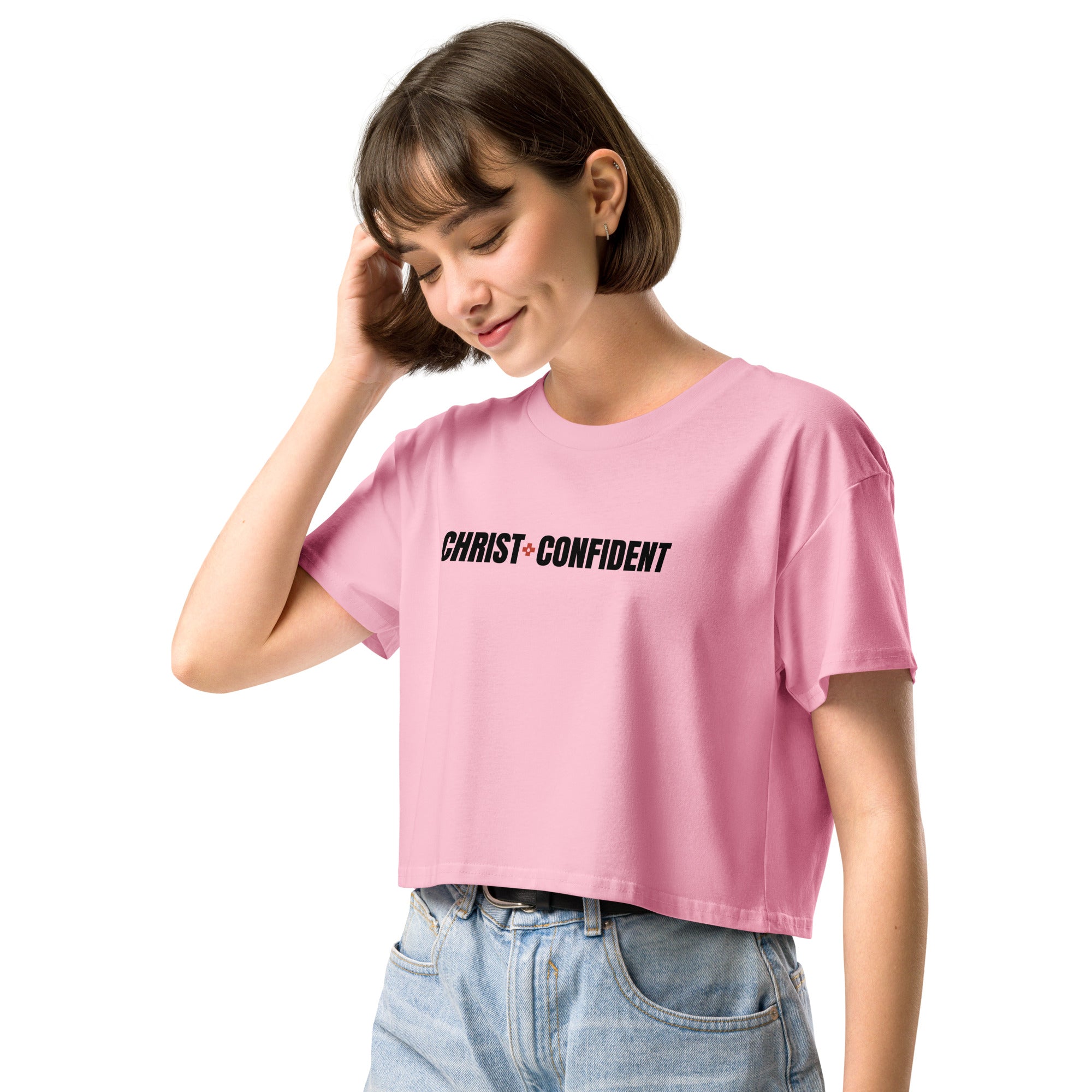 Christ Confident Women’s Crop Top