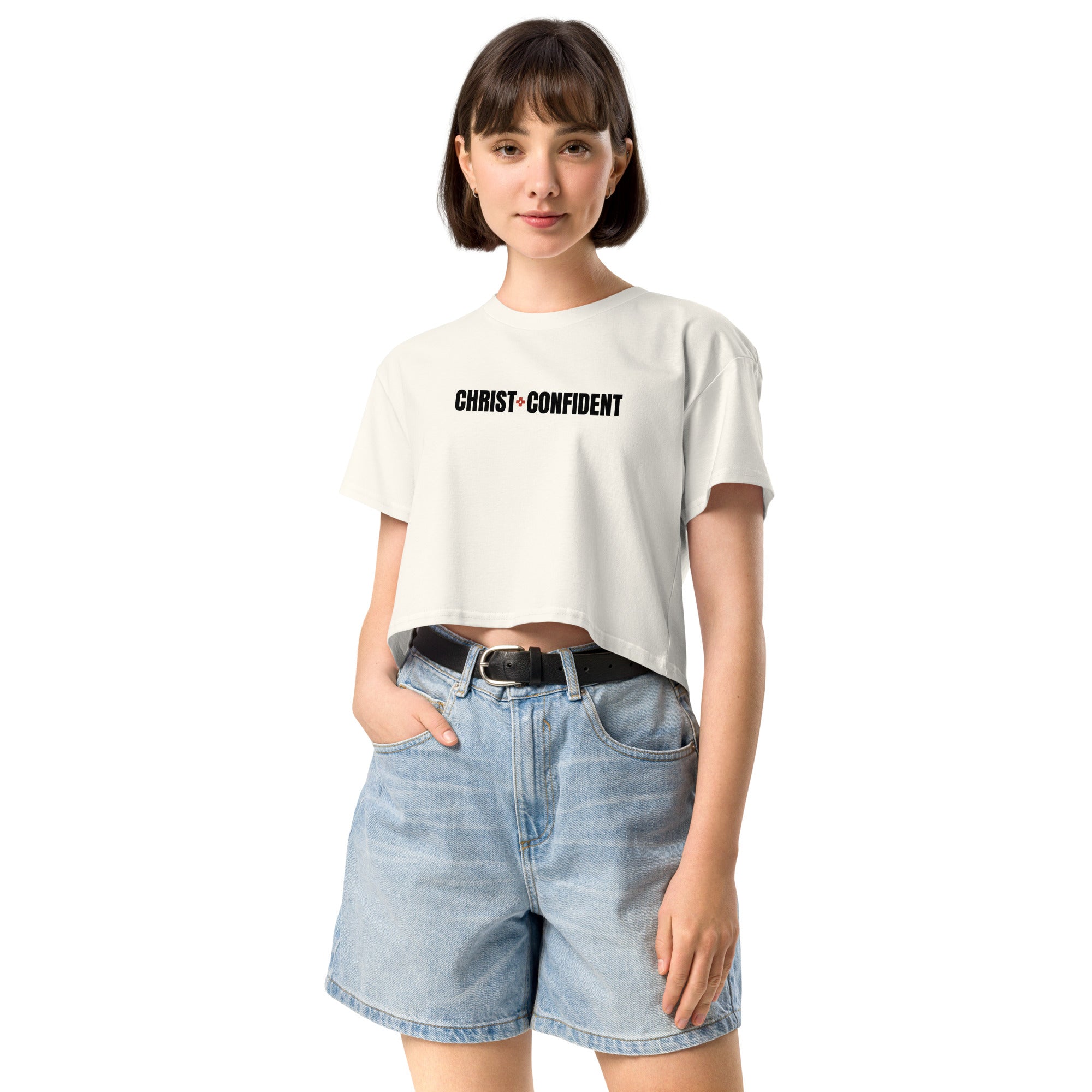 Christ Confident Women’s Crop Top