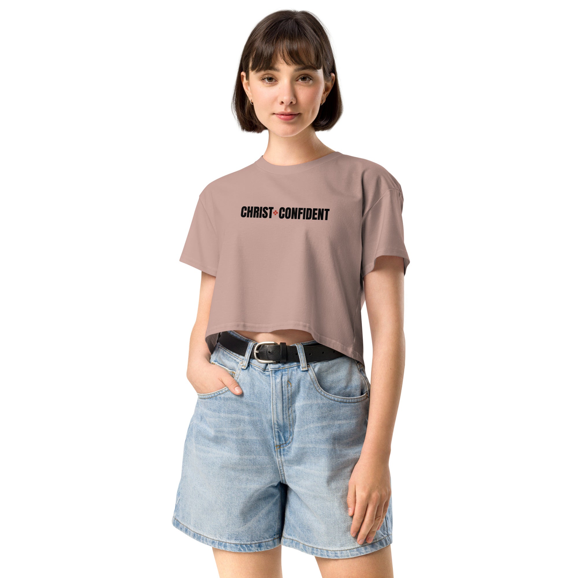 Christ Confident Women’s Crop Top