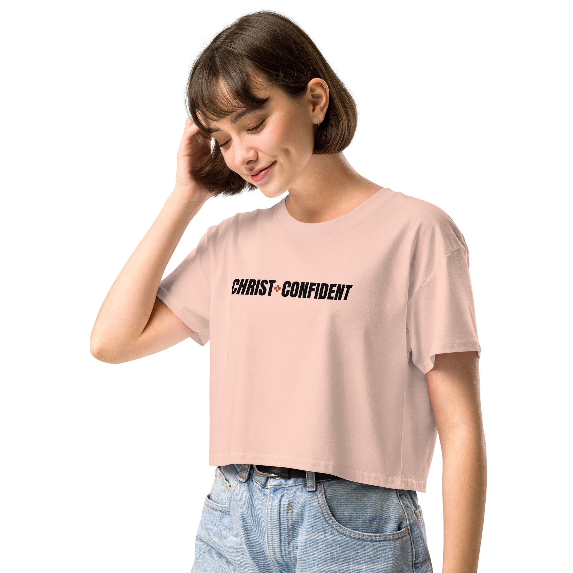 Christ Confident Women’s Crop Top
