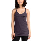 Believer NYC Women's Racerback Vintage Purple Tank